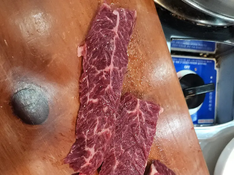 소고기 단면