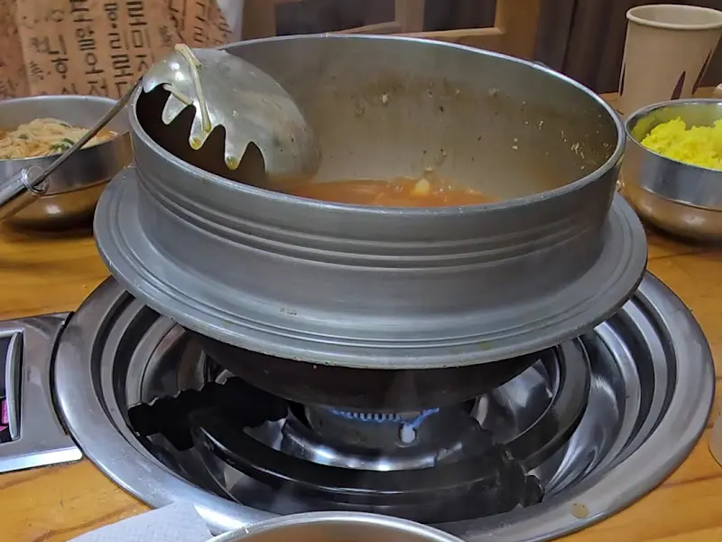 어죽 끓는 모습