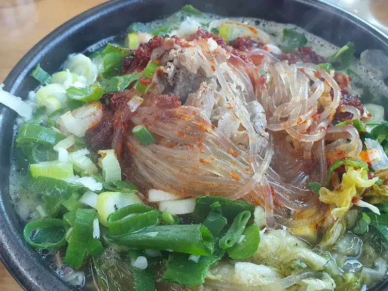 다대기를 푼 해장국