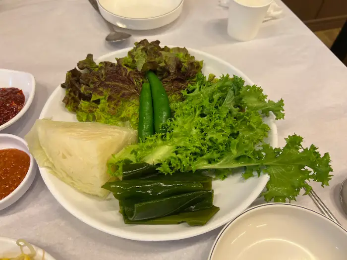 신선한 쌈 채소