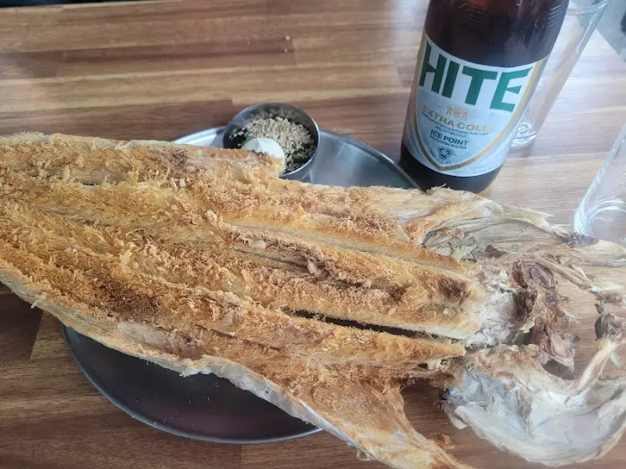 황태구이와 맥주