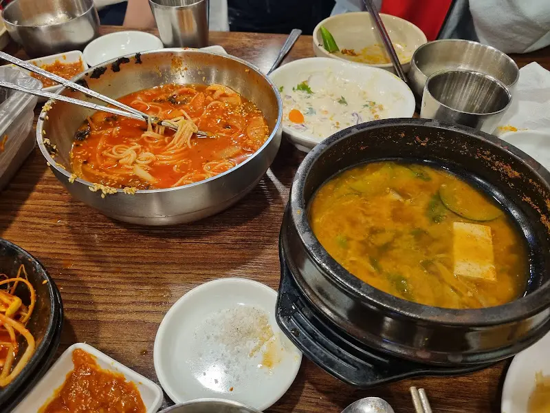 김치말이국수, 된장찌개