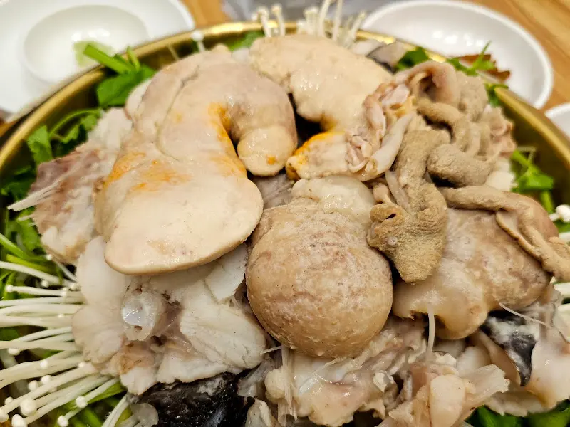 푸짐한 아귀수육 한 상