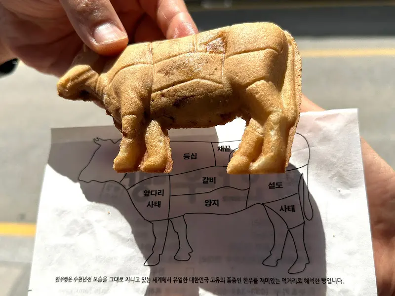 한우빵과 부위 설명