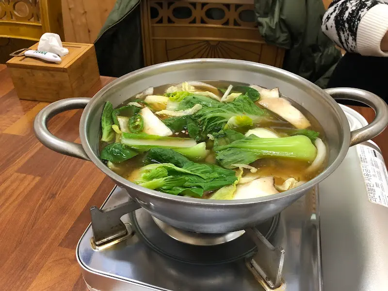 된장 육수에 샤브샤브