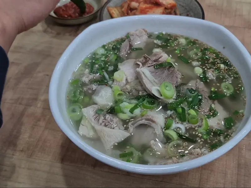 올래국수 고기국수 비주얼