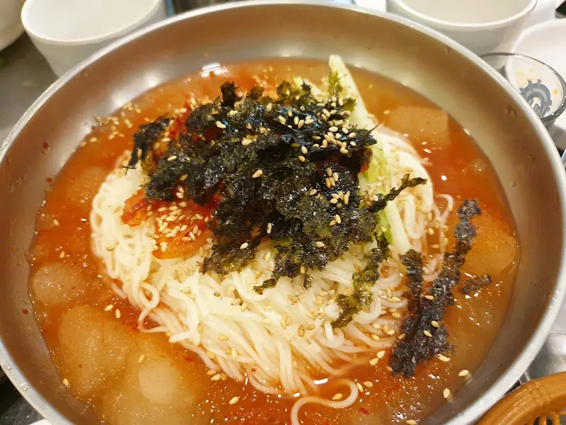 김치말이국수 확대 사진