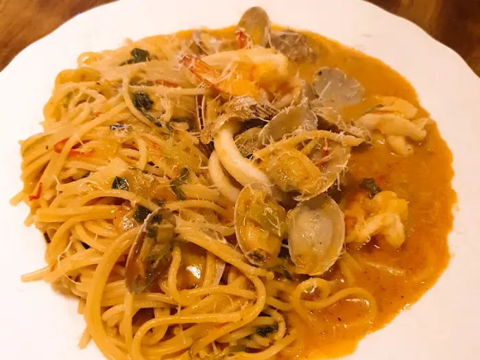 파스타 요리의 근접 촬영