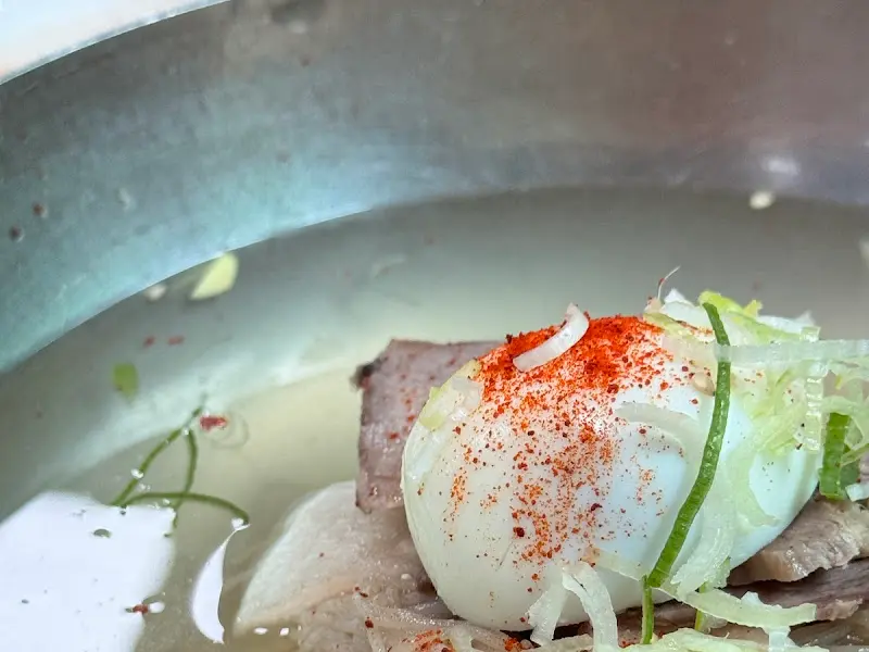 평양냉면 근접샷