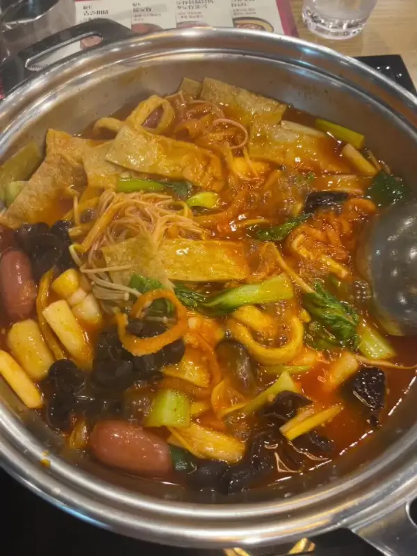 보글보글 끓고 있는 떡볶이