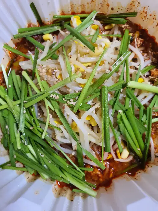 아구찜 속 재료 클로즈업