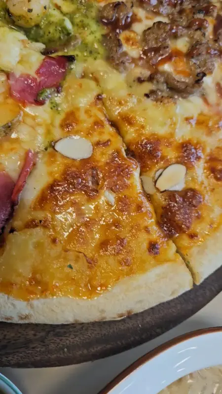 피자 클로즈업 이미지