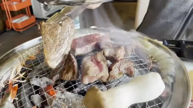 고기 굽는 영상