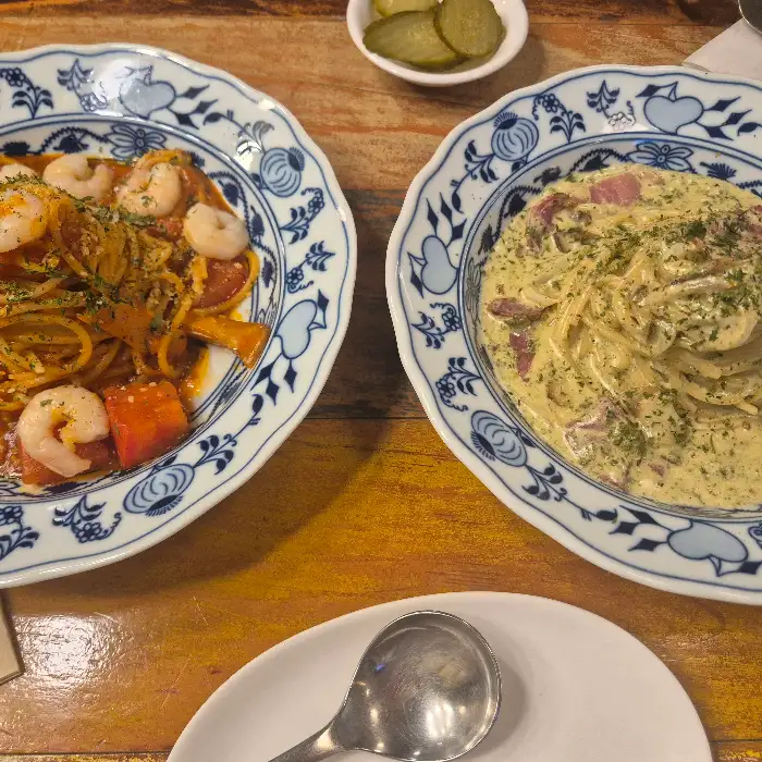 파스타 두 종류