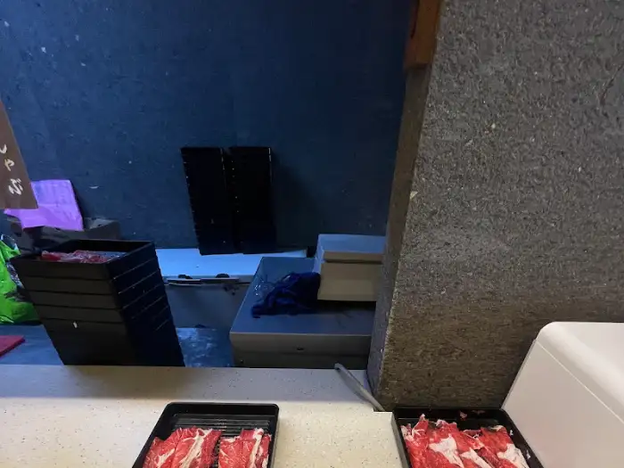 매장 내부 일부 모습, 테이블 세팅