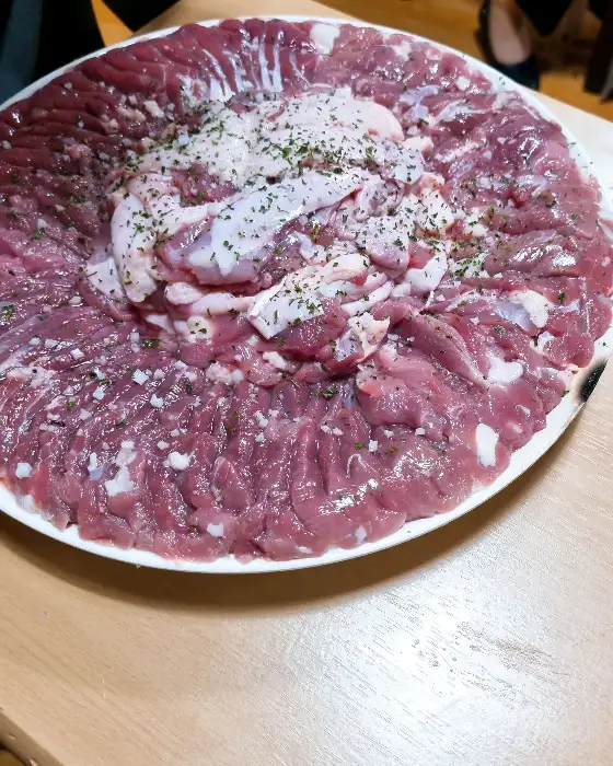 잘 익은 오리로스 한 점