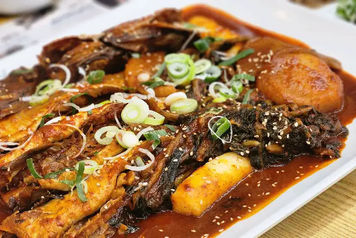 푸짐한 코다리 조림 클로즈업