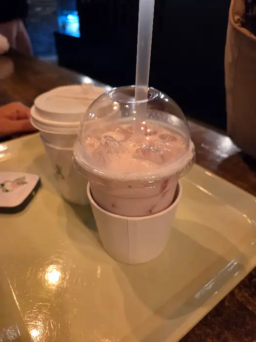 커피 음료 클로즈업