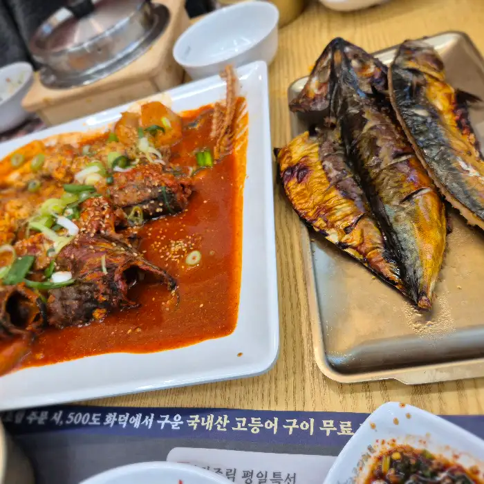 코다리 조림과 솥밥