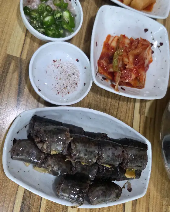 마늘순대