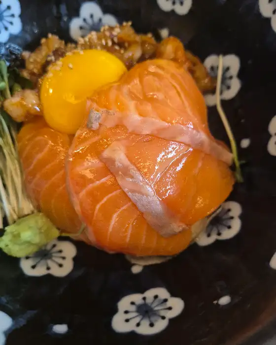 대창 덮밥 근접샷