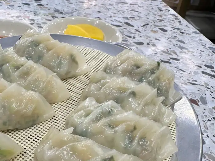 을지만두 고기만두 단면