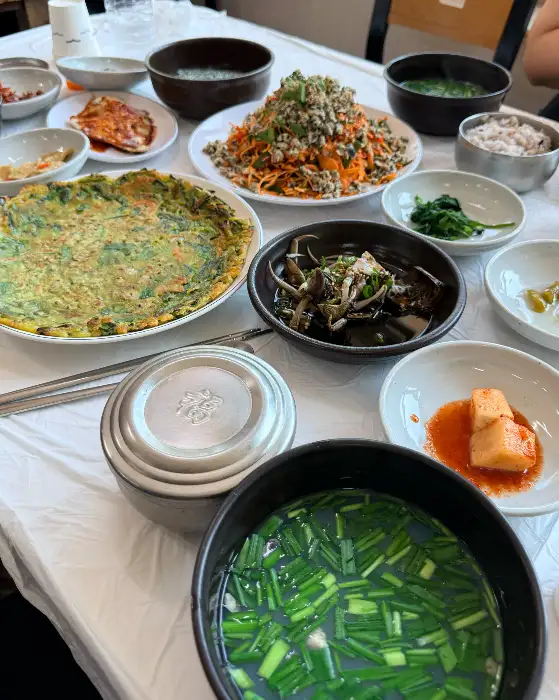 다양한 재첩 요리
