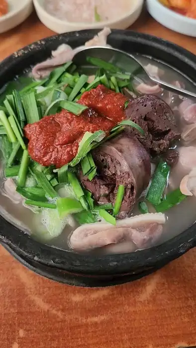 순대국밥 클로즈업