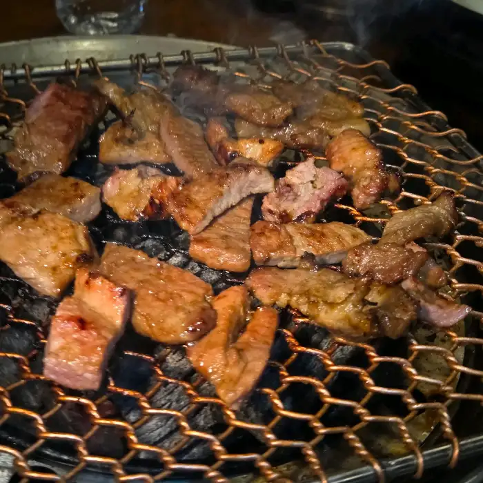 다양한 종류의 구운 고기