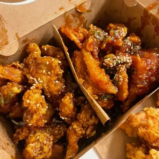 마늘치킨 클로즈업