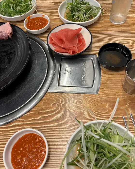 신선한 채소와 쌈장