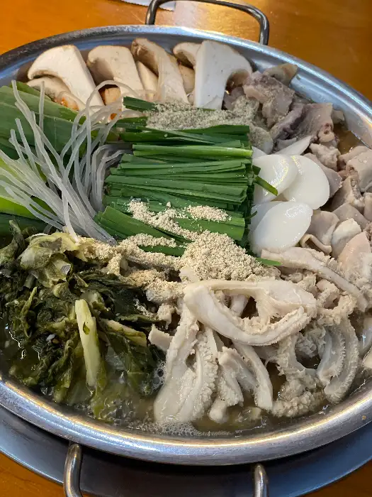 소곱창전골의 푸짐한 모습