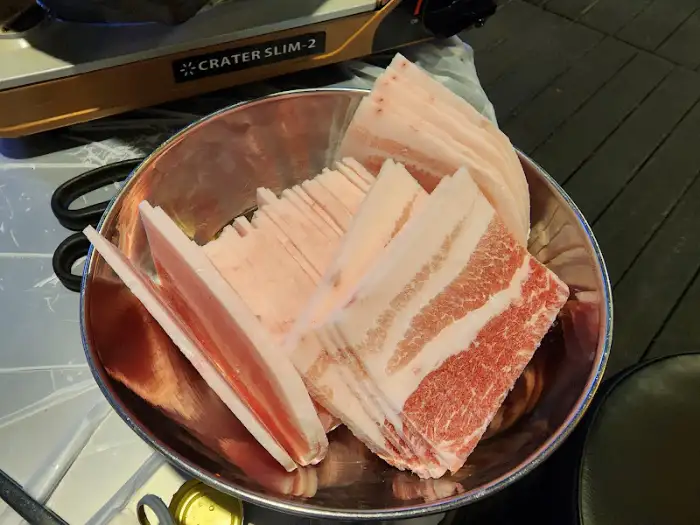 추가로 나온 삼겹살