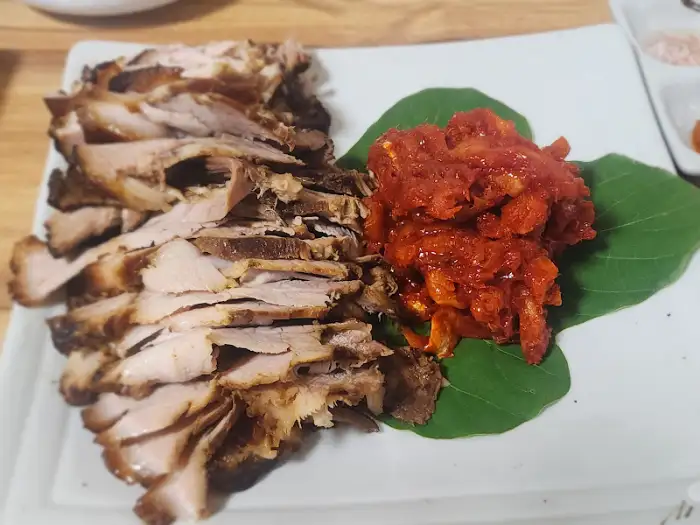 막국수 클로즈업