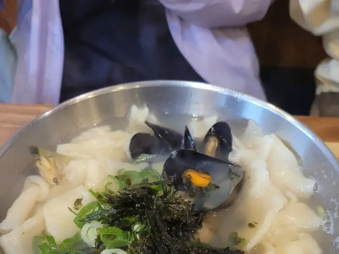 수제비와 해산물