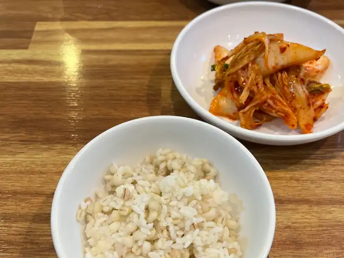 보리밥과 김치