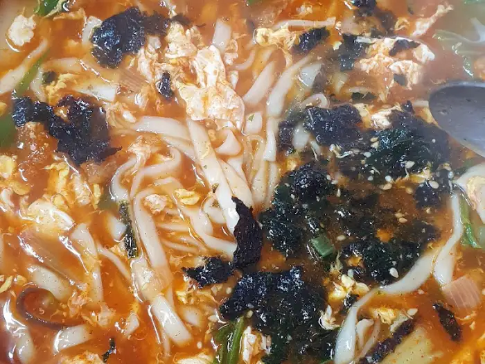 칼국수 클로즈업 사진