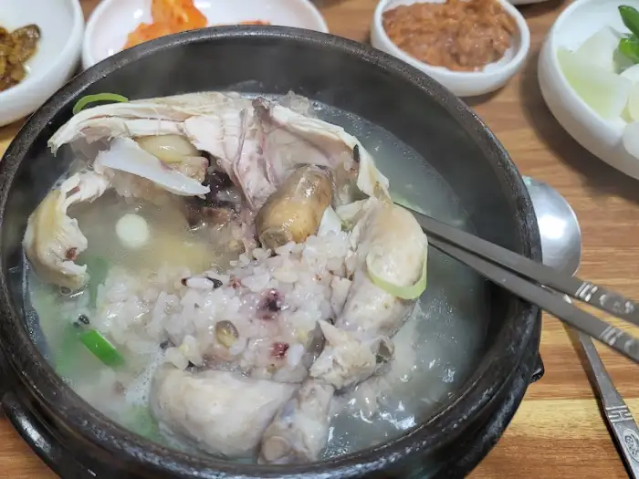 삼계탕 속 전복