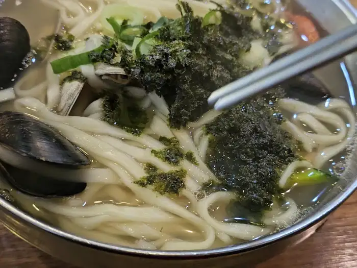 칼국수 클로즈업