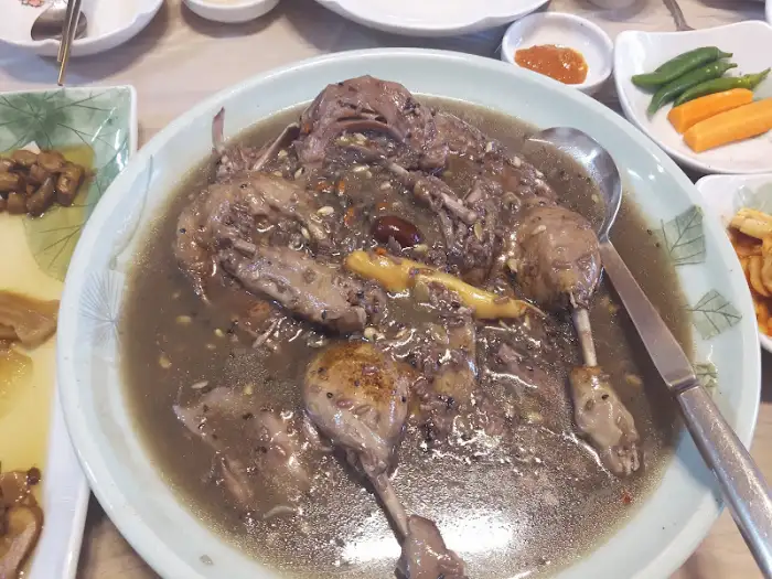 한방오리백숙