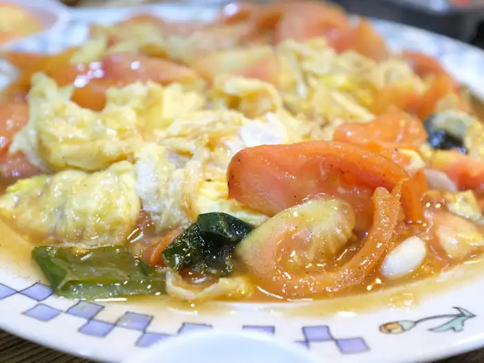 토마토와 계란을 볶은 요리