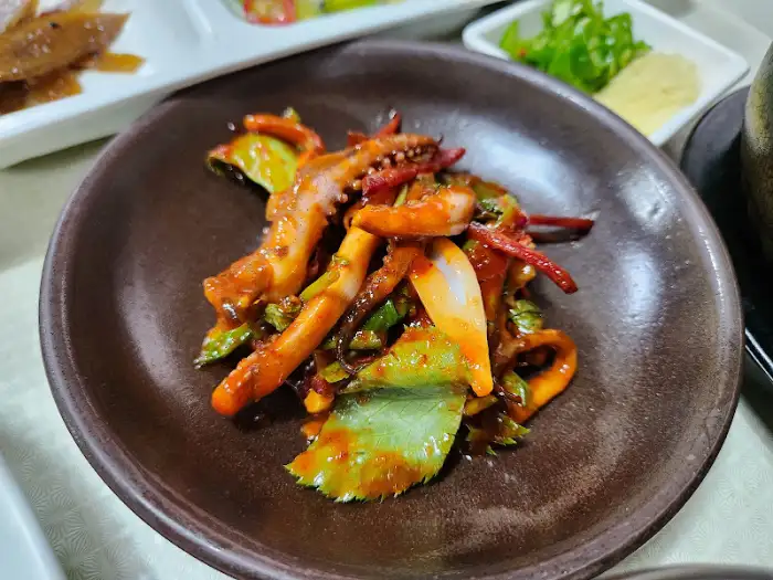 오징어 무침 클로즈업