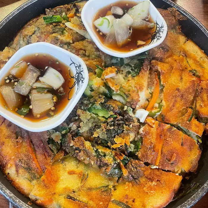 파전과 떡볶이