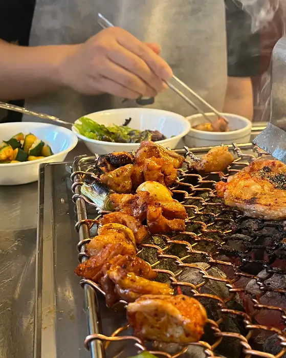 맛있게 익어가는 곱창