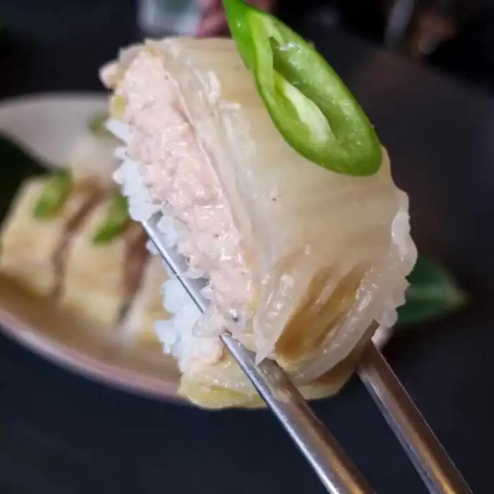 묵참김밥 클로즈업