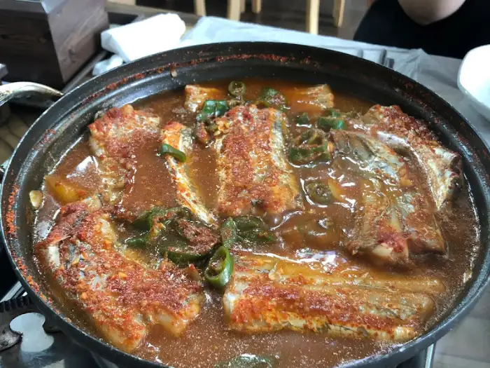 갈치조림의 클로즈업 샷