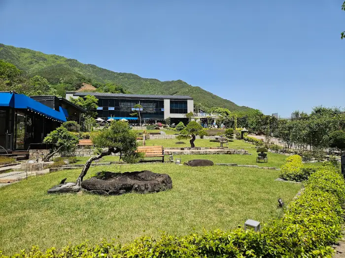 카페 정원 풍경