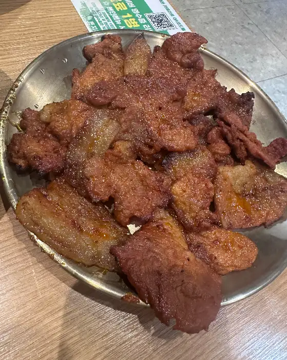 석쇠불고기 클로즈업 샷