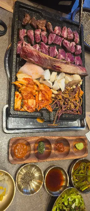 짚불태백 짚불안창살 양념 구이
