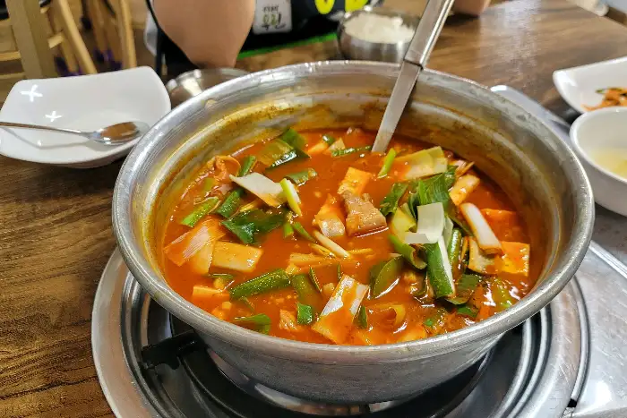 고추장찌개 전체 모습